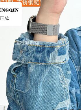 适用Garmin佳明245m/265手表255表带venu2plus不锈钢645男vivoact