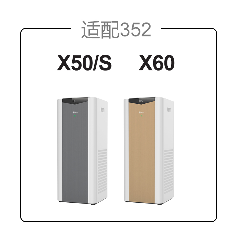 适配352空气净化器滤芯x50 x60 x50s x60s 加强集尘除醛滤网新款