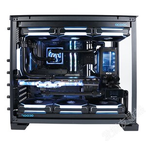 发烧友水冷联力包豪斯O11 MINI机箱分体式黑色金属硬管水冷套装