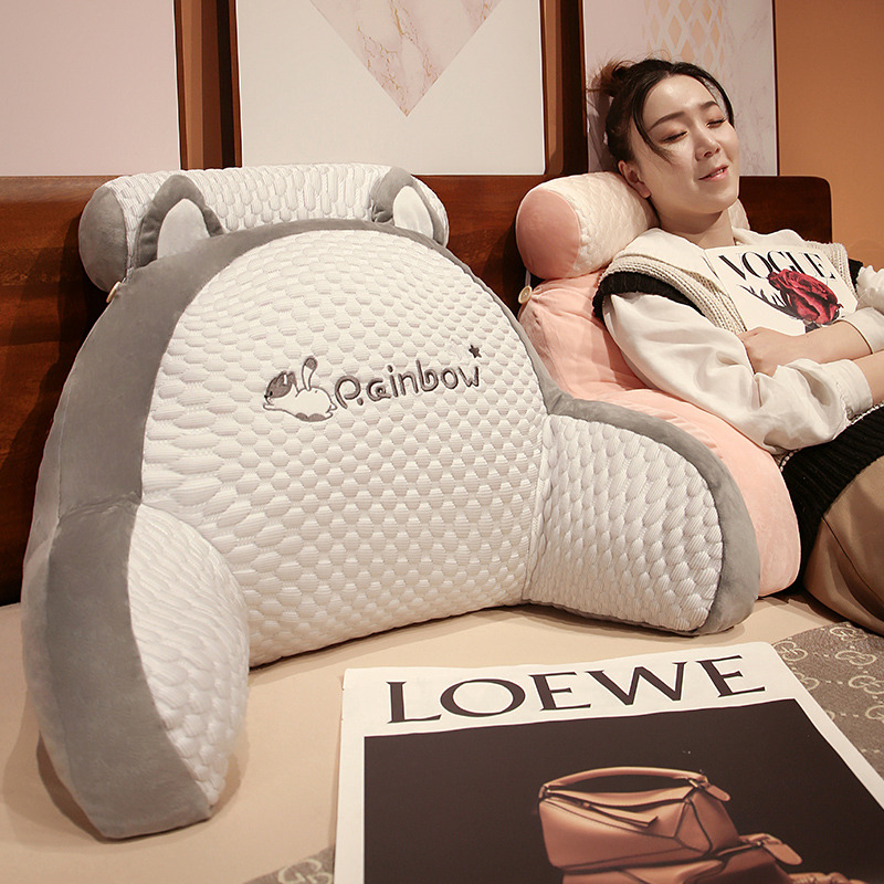 冰豆豆床头软包大靠背沙发靠垫枕头床上看书床靠护腰垫靠枕抱枕夏