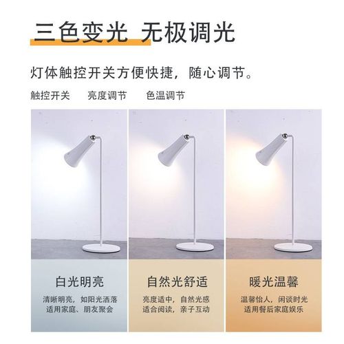 多功能磁吸夹子可拆卸台灯办公床头灯学习专用护眼折叠笔筒台灯