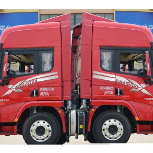 德龙X5000侧面拉花车门拉花腰线德龙车门拉花侧面拉花驾驶室拉花