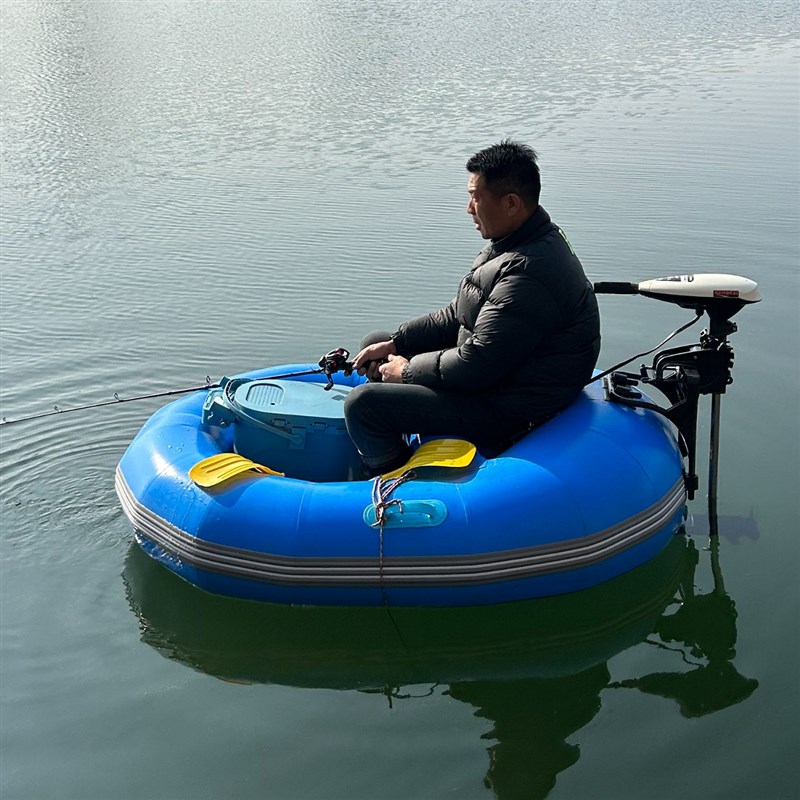 渔尔潜新款钓鱼船便携路亚艇可折叠电动充气皮划艇轻便休闲垂钓船