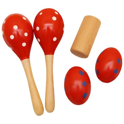 宝宝小沙锤红球手摇铃新生婴儿手抓握追听视觉训练红色玩具小摇铃