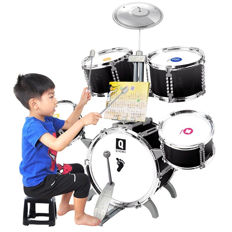 俏娃宝贝架子鼓儿童初学者玩具乐器爵士鼓男3-6岁宝宝敲打鼓家用,玩具/童车/益智/积木/模型,架子鼓,淘宝优惠券,粉丝福利购,淘宝优惠卷