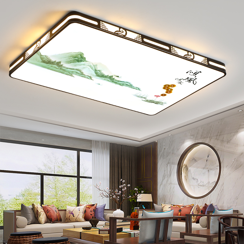 新中式LED吸顶灯客厅灯2023年新款灯具现代简约卧室大气大厅客厅