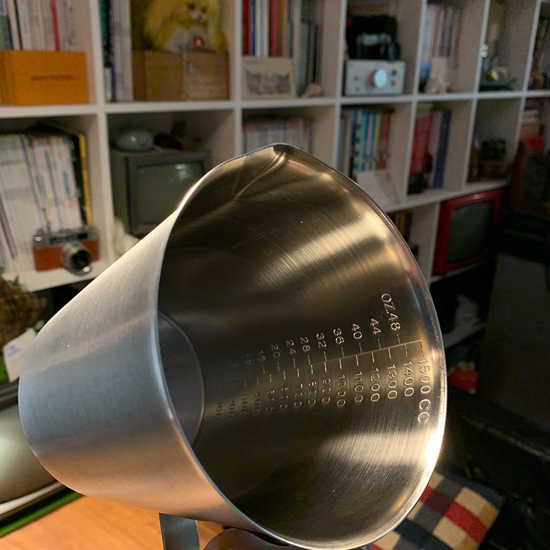 出口尾货~304不锈钢量杯厨房牛奶杯刻度杯家用带刻度烘焙工具杯子