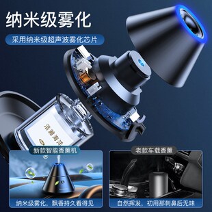 车载香薰机自动喷香机全智能随车启停喷雾摆件持久淡香高档高级