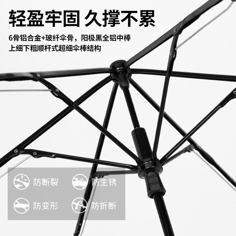超轻小便携遮阳伞防晒防紫外线男女士三折叠晴雨伞两用铅笔太阳伞