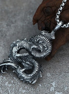 本命年护身符属龙男孩神龙项链儿童龙王龙形吊坠男童学生潮酷挂件