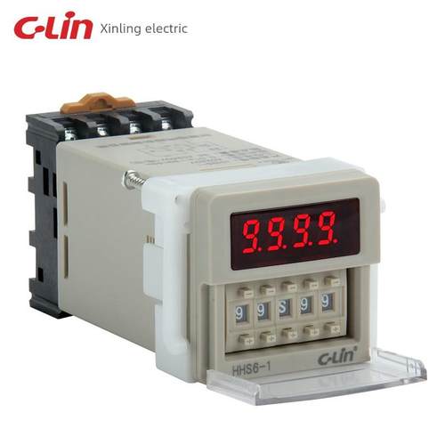 新陵时间继电器Hhs6-1代Dh48S Jss48A-1Z数显覆位暂停延迟功能