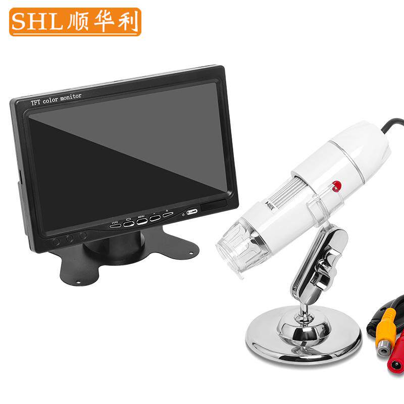 SHL Av接口数码显微镜Tv400X倍工业数字放大镜1000X可连接到电视
