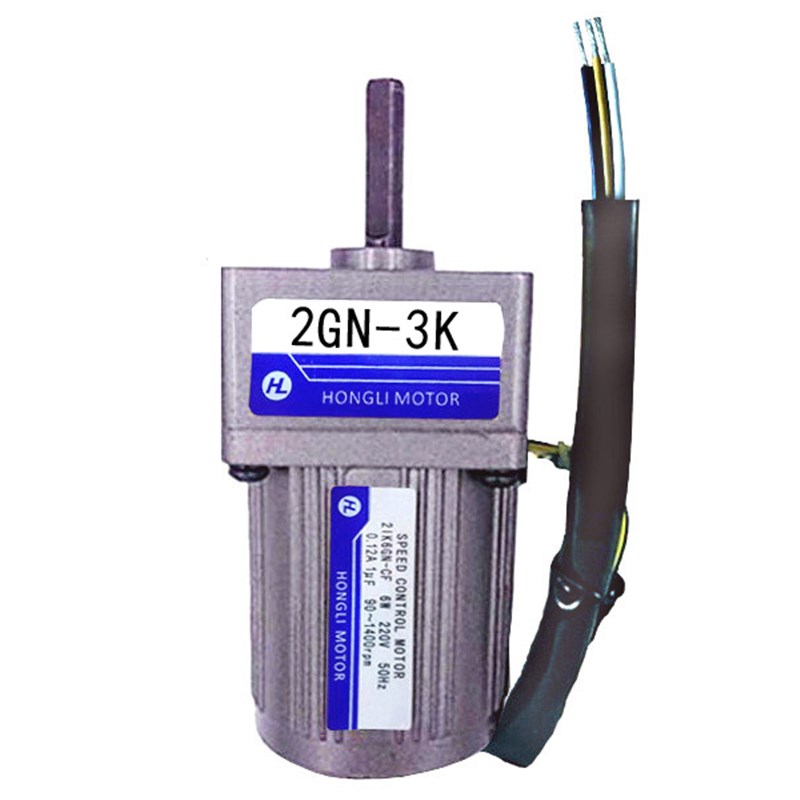 6W调速定速电机交流220V减速马达配齿轮减速箱2GN-3K到180K调速器