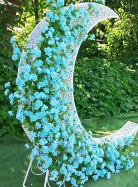 创意园林景观雕塑婚庆道具月亮装饰摆件主题婚礼橱窗舞台场景布置