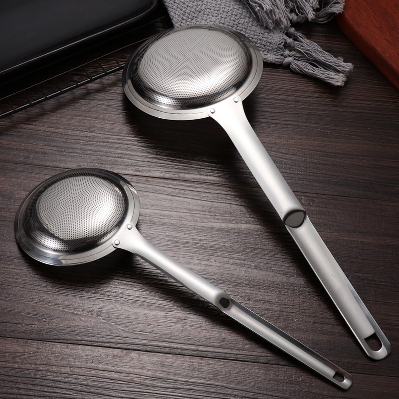 打沫勺304不锈j钢漏勺家用厨房火锅撇浮沫隔油勺过滤网筛去沫神器