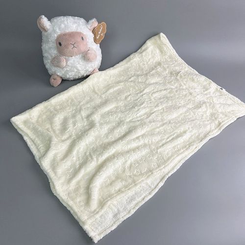 出口单!二合一款!小羊抱枕法兰绒小盖毯抱枕车载毛毯子儿童毯子