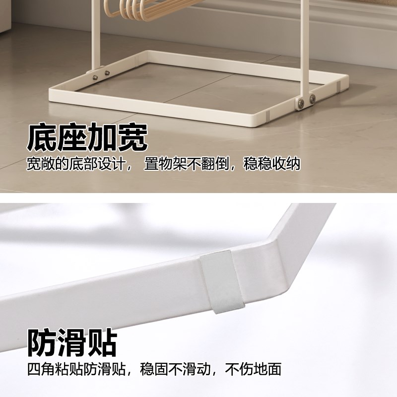 阳台衣架a收纳神器落地免打孔整理夹子置物架多功能多层存放衣服