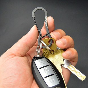 途耐MT2803不锈钢钥匙扣户外露营装 备快挂扣背包水壶扣多功能工具