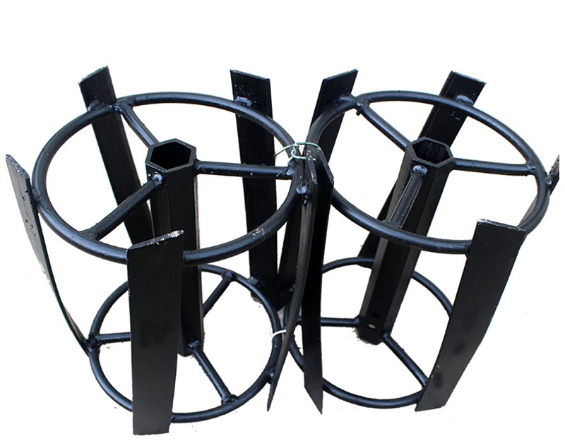 微耕机除草轮 配件六角星防缠草除草轮割草轮锄草 锰钢刀片锄草轮