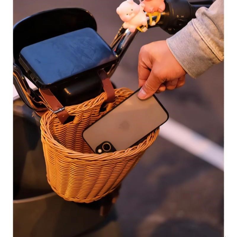 电动车前置挂物兜防水车筐收纳z杂物神器爱玛九号电瓶车自行车挂