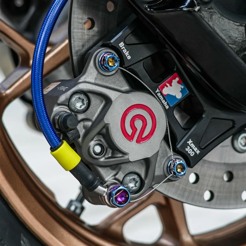 布雷博三代螃蟹卡钳改装极核AE4 九号MZ DZ F2Z NRXT UMAX后刹车