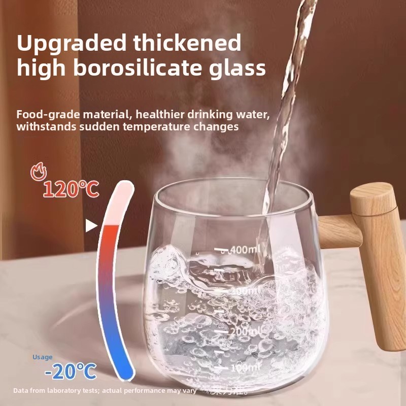 2025新款全自动搅拌杯电动可充电玻璃带刻度便携式懒人豆浆和奶粉