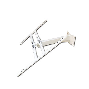 光伏板支架可调节监控太阳能电池板40-100W工程电杆固定支架配件