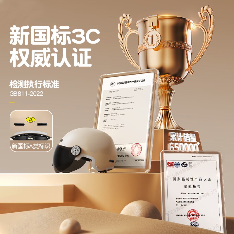 新国标3c认证儿童安全头盔女孩电动车摩托自行车库洛米新款安全帽