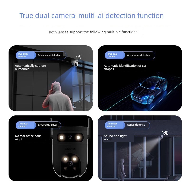 Ezviz 9C监控摄像机家用无线移动电话远程户外萤石云摄像机官方旗