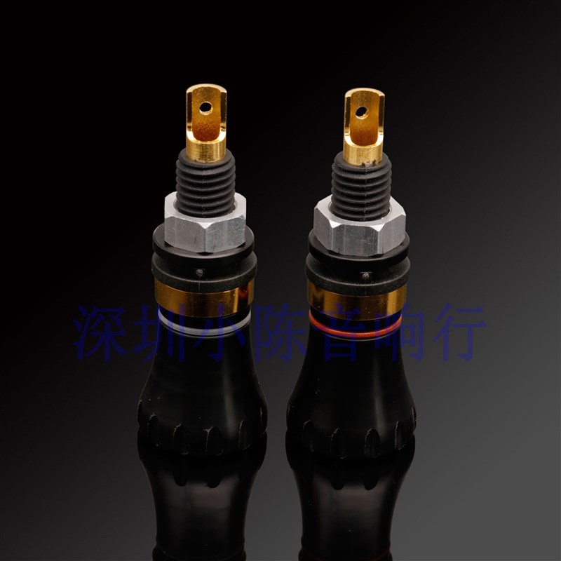 EI艺致纯紫铜镀金功放音响接线柱胆机音箱香蕉插座喇叭接线端子