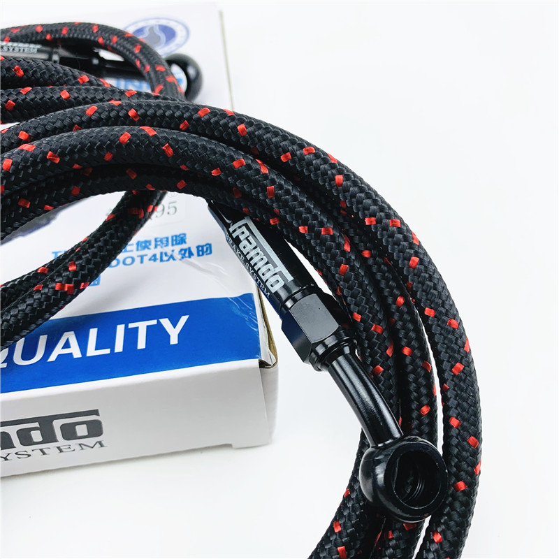 佛95/220前后 编织油管钢喉电摩小牛小龟鬼火刹车油管改装009