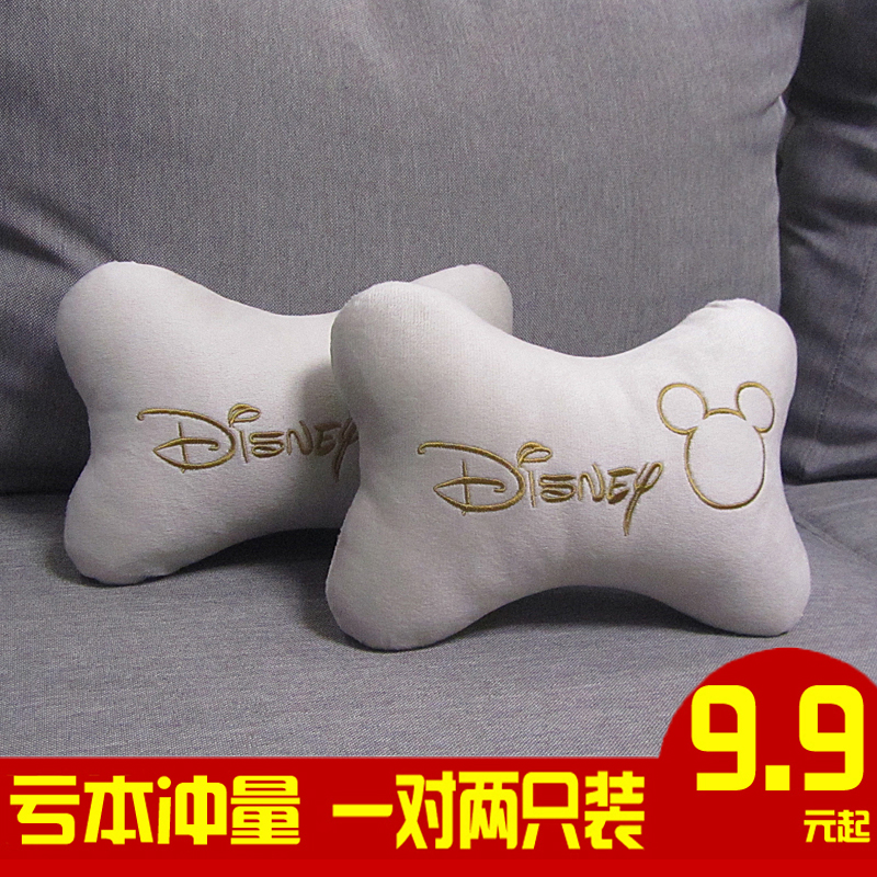 汽车头枕护颈枕车用靠枕车载座椅头靠抱枕腰靠垫S可爱卡通车内颈