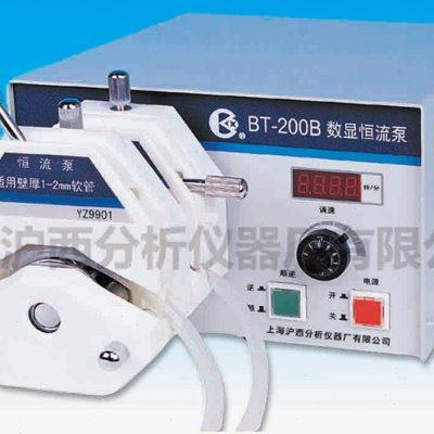 【上海沪西】双通道恒流泵BT-200/200B/200D/200SD定时数显蠕动泵