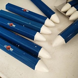 sifute12个蜡笔白色记号笔补胎白色蜡笔橡胶标记笔轮胎记号笔补胎