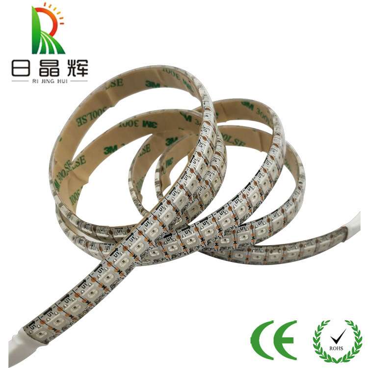 WS2812B全彩幻彩灯带144灯5050RGB贴片内置IC可编程5V灯带套管