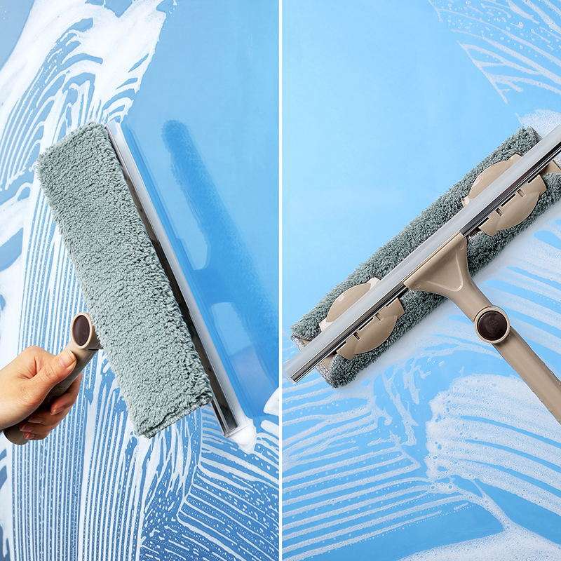 美丽雅擦玻璃神器家用清洁工具伸缩杆双面擦刮水器高层窗户保洁