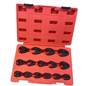 24mm U型接头8 15件套多功能油管扳手 狭窄空间开口扳手头