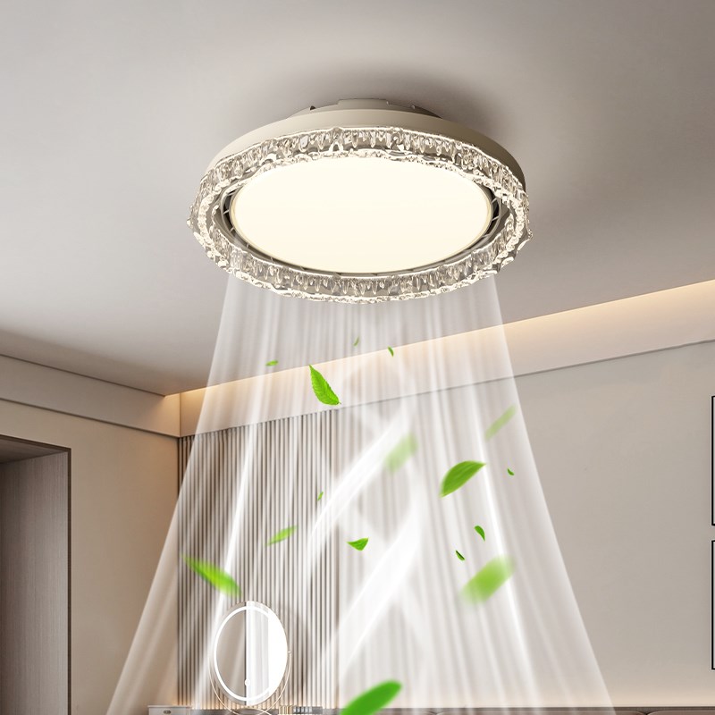 房间主卧室灯2025新款现代轻奢风扇灯吊扇灯家用一体Vled吸顶灯具