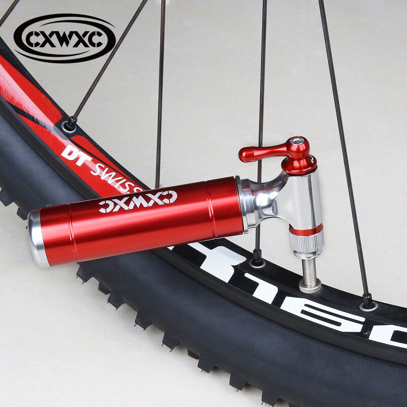 CXWXC公路山地自行车快速充气嘴打气筒CO2充气头气瓶补胎工具美法