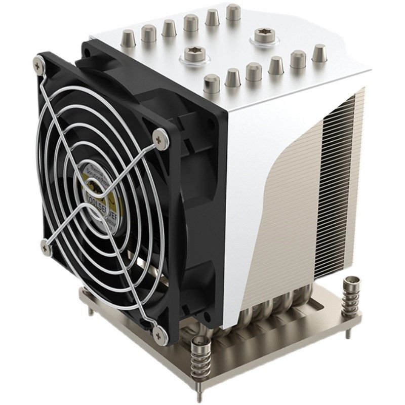 金钱豹4U1700平台散热器工控滚珠12代侧吹6热管13900K风扇I912700