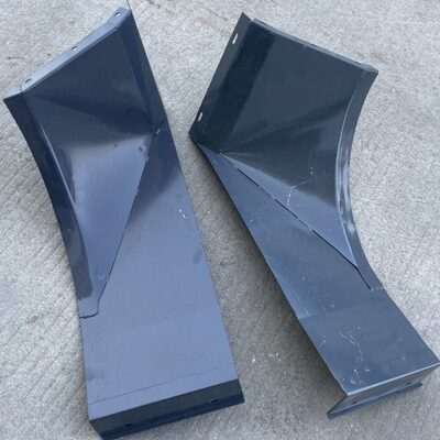 雷沃水稻收割机配件原厂左右喂入板 RG50/60/70鹅脖弧形板