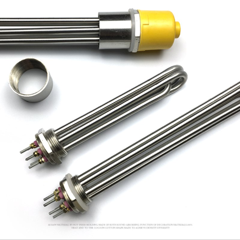 DN40水箱加热管棒一寸半锅炉导热油电加热管棒大功率工程空气能