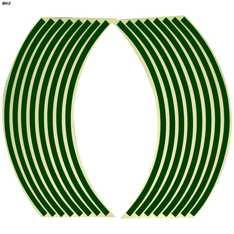 摩托汽车车轮贴纸轮圈贴钢圈贴改G装轮毂贴18寸轮胎反光贴