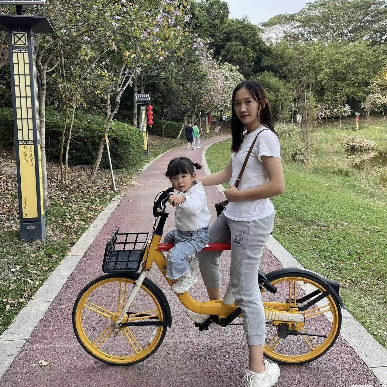 摩木MoWOOD自行车前置儿童安全座椅坐板快拆便携宝宝坐可折叠