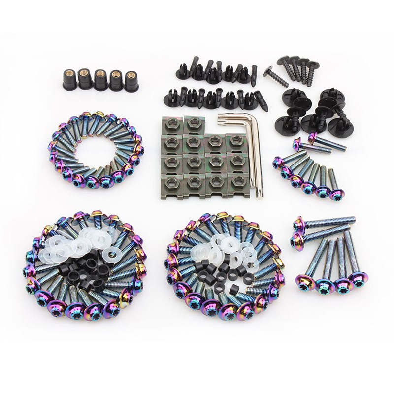 适用山叶YZF-R1 R3 qR6 R15 MT03 MT07改装件全车外壳不锈钢螺丝