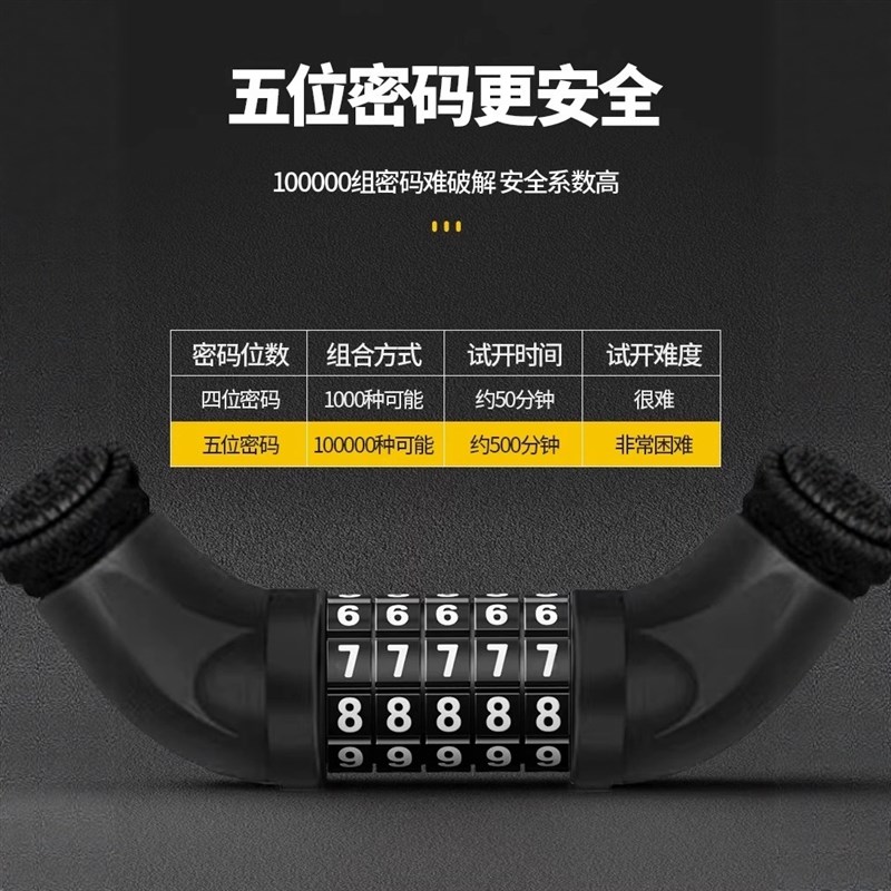 德国链条锁密码防盗n商铺玻璃门锁店面铺双开大门室外庭院防水防