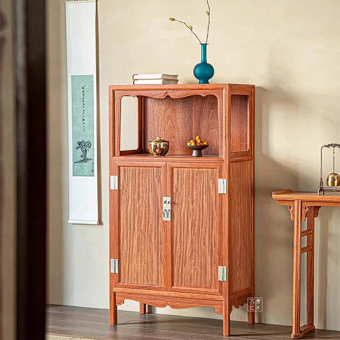红木家具中式书柜储物柜