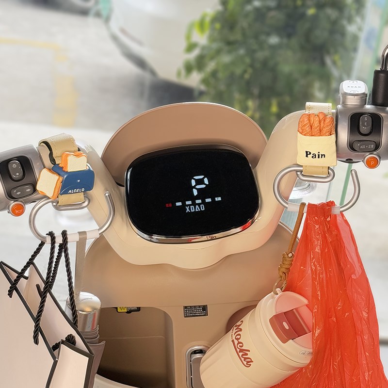 电动车飞机c头前置通用加长挂钩适用小牛电瓶摩托车外卖承重挂物