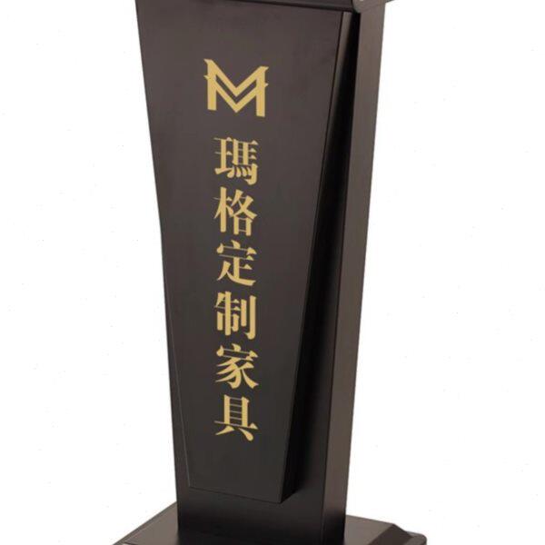 高端酒店门口接待台代客泊车餐厅迎宾台会议室演讲台不锈钢咨客台