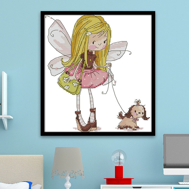 厂家十字绣卧室装饰儿童房小幅精